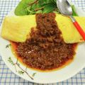 在宅勤務のおじさん's cooksnap of when they made レトルトカレーで簡単手抜きオムカレー.