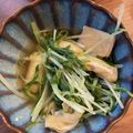 にしざわともこ's cooksnap of when they made 5分で☆水菜と揚げの煮浸し.