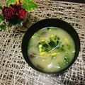 Laufen's cooksnap of when they made ❁我が家のもやしの味噌汁❁.