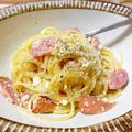 クタちゃん☆'s cooksnap of when they made 自家製カッテージチーズで簡単カルボナーラ.