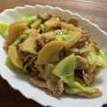 HeppocoRey's cooksnap of when they made たけのこ！春キャベツ！豚肉の味噌炒め！.