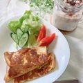 まめまるM's cooksnap of when they made とろ～りチーズのおかずフレンチトースト.