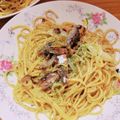 payaちゃん's cooksnap of when they made オイルサーディンと玉ねぎの和風パスタ☆.