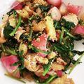 ぼるさち's cooksnap of when they made ラディッシュと油揚げの炒めもの.