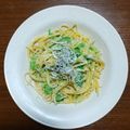 クック0VVFZM☆'s cooksnap of when they made しらすとあおさのミルクパスタ.