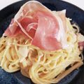 yuntaimama's cooksnap of when they made 超濃厚ブリーチーズのパスタ.