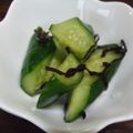 魔女鈴's cooksnap of when they made ＊即席♪キュウリの塩昆布和え＊.