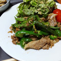 HIRO学生's cooksnap of when they made ピーマンと豚肉の焼肉のたれ炒め.