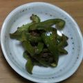 みぃくんのママ's cooksnap of when they made ご飯のお供★うめ～ぇピーマン★.