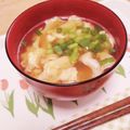 hitomi♪＊'s cooksnap of when they made ネギ入り「かき玉汁」.