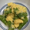 SYKママ's cooksnap of when they made 絹さやのふわとろ卵とじ.