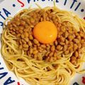 ★まいちむ★'s cooksnap of when they made 海苔の佃煮と納豆のパスタ.