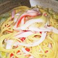 すぎひのき's cooksnap of when they made カニかまパスタ٩( ᐛ )و.
