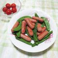 papepo☆'s cooksnap of when they made スナップえんどうのセロリ塩炒め.