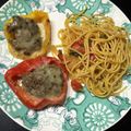 クック81UEVY☆'s cooksnap of when they made 鶏挽き肉とパプリカのファルシー（肉詰め）.