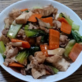 ポニーリボン's cooksnap of when they made チンゲン菜と豚肉と厚揚げのオイスター炒め.