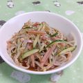 赤い電話's cooksnap of when they made ハムきゅうりもやし＊中華サラダ.
