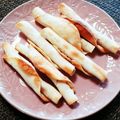もふもふクロさん's cooksnap of when they made 餃子の皮でシナモンシュガースティック♪.