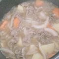 クックるん☆戦隊's cooksnap of when they made 麺つゆだけで！簡単肉じゃが.