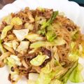 ハム栗's cooksnap of when they made ダイエット！しらたきとひき肉の焼きそば.