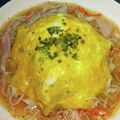 キョ〜コ's cooksnap of when they made ふわとろ玉子のカニカマあんかけ炒飯.