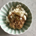 Ruriluru's cooksnap of when they made おつまみにも♪柚子胡椒納豆in揚げ玉☆.