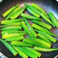 青森在住's cooksnap of when they made 焼きおくら(フライパンで).