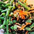 rayruna's cooksnap of when they made いんげん・人参・ひじきのごま和え.