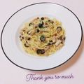 まあまま☆0403's cooksnap of when they made ツナとキノコパスタが絶品！ボスカイオーラ.