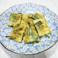 ＠迷子＠'s cooksnap of when they made 【卵不要】簡単カリカリ♡ニラチーズチヂミ.
