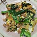 クック6DDPP8☆'s cooksnap of when they made 甘辛味でご飯がすすむ♫挽き肉入りニラ玉.