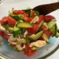 ｂｅｒｒｙ＋'s cooksnap of when they made 鶏ささみのトマトときゅうりの中華和え♪.