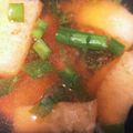 ♡mio1216♡'s cooksnap of when they made 春キャベツと油揚げの味噌汁.