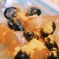 私市ビッキーズ津門巳's cooksnap of when they made 黒豆＆きなこde抹茶寒天あんみつ風☆.