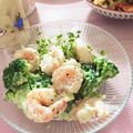 フジぽん's cooksnap of when they made 甘麹で作る☆海老とブロッコリーのサラダ.