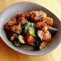 ガメコ's cooksnap of when they made 茄子と唐揚げのピリ辛甘酢炒め.