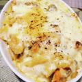ドラエミ's cooksnap of when they made 乳製品不使用！鮭と白菜の豆乳グラタン。.