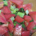 ♡Catherine's cooksnap of when they made 小松菜とトマトのお浸し☆.