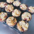 なのはのはは's cooksnap of when they made 苺とクリームチーズのクランブルマフィン.