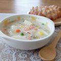 Yukiまむ's cooksnap of when they made 大根とシーフードの濃厚豆乳シチュー.