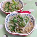 赤い電話's cooksnap of when they made ☆オクラもやし☆おつまみ.
