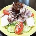 ちえたろう's cooksnap of when they made 豚しゃぶと豆腐のサラダ⁂手作りおろしダレ.