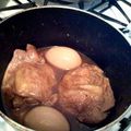 FJ40's cooksnap of when they made にんにく醤油チキン☆ゆで卵も！.