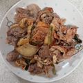 ＊なみへい＊'s cooksnap of when they made 豚コマ、キムチ、油揚げ、ネギの常備菜.