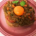 チェリチョコ's cooksnap of when they made とまとカレートーストの卵黄のせ.