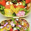☆ミルミル's cooksnap of when they made キョロちゃん♡イチゴキョロちゃん 弁当.