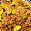 豆カレー's cooksnap of when they made 豚ひき肉とズッキーニの炒め物.