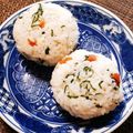 もふもふクロさん's cooksnap of when they made 大人の梅わさび青紫蘇おむすび　.