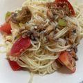 クックN1PP21☆'s cooksnap of when they made さば缶で簡単♪さば味噌とトマトのそうめん.