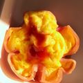 レモネココ's cooksnap of when they made 簡単！お弁当お花☆ハムエッグ.